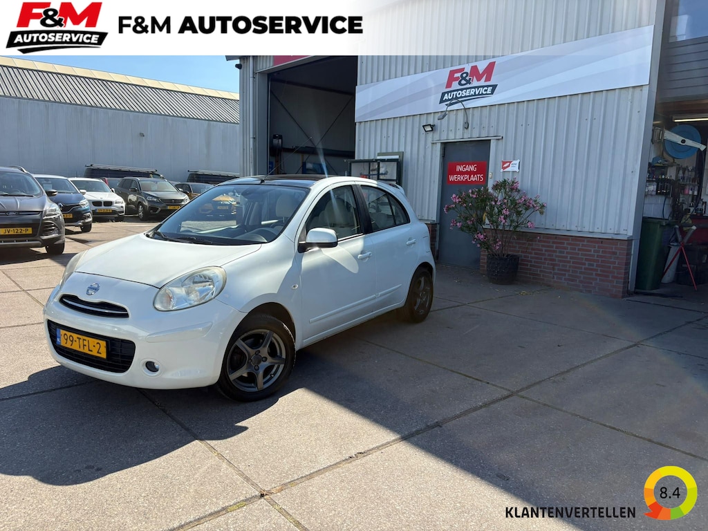 Nissan Micra 1.2 DIG-S Tekna airco, cruise, pano, pdc achter