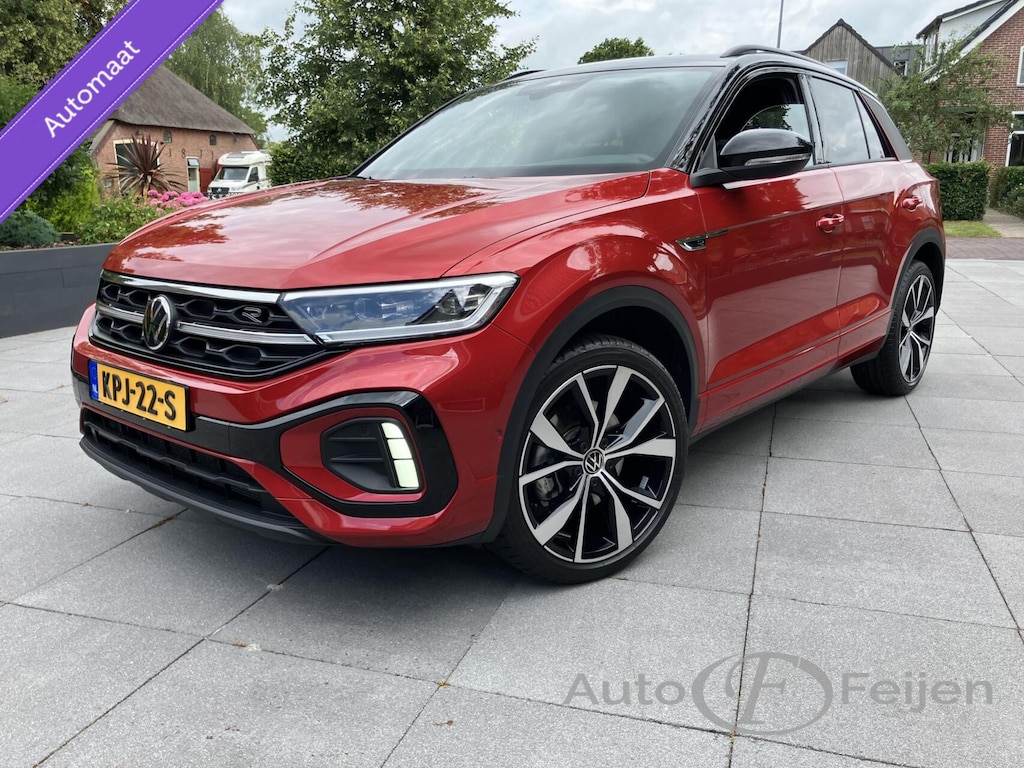 Volkswagen T-Roc 1.5 TSI DSG R-LINE EDITION , BLACK STYLE , AFN TREKHAAK , KEYLESS ENTRY , IQ-LIGHT , LED , CAMERA , ADAPTIVE CRUISE , LANE ASSIST , SIDE ASSIST , PRIVACY GLASS , STOEL VERWARMING , ACHTERKLEP MET VOETSENSOR ,