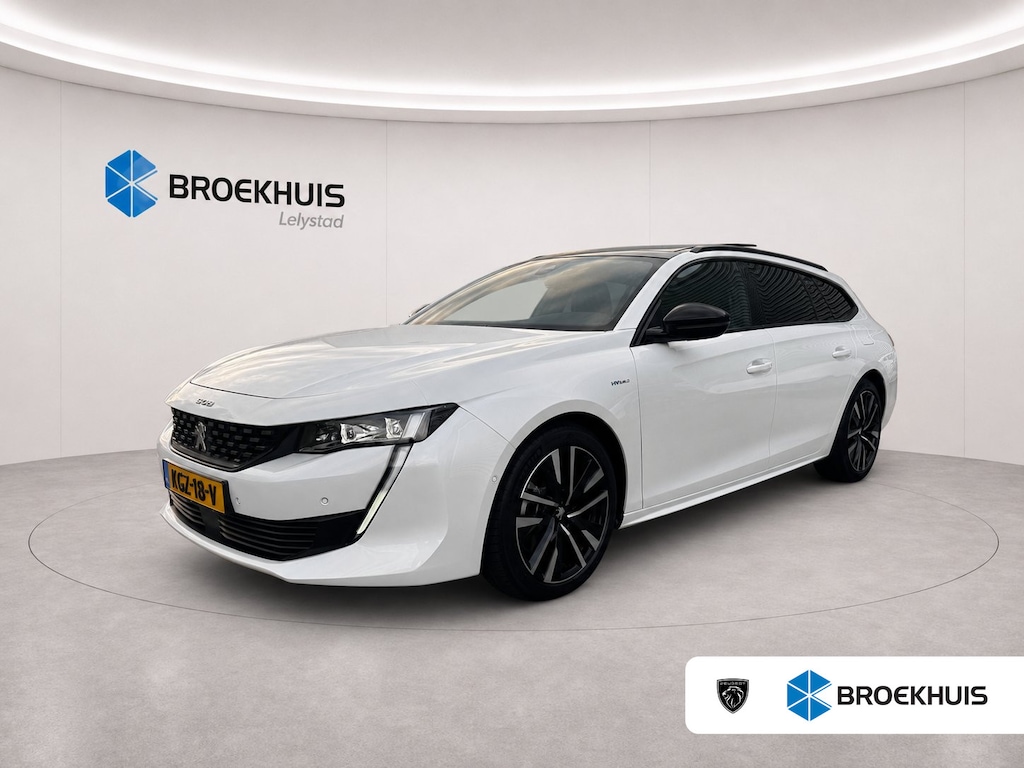 Peugeot 508 SW 1.6 HYBRID 225PK GT PACK AUTOMAAT / NAVI / LEDER / CLIMA / PDC / 18" LMV / CAMERA / KEYLESS / PANO. DAK / NIGHT VISION / I-COCKPIT / FULL-LED / WINTERPAKKET / FOCAL AUDIO / ADAPT. CRUISECONTROL / FULL-OPTIONS !!