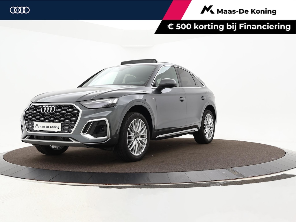 Audi Q5 Sportback 50 TFSIe 299pk S-Tronic S edition Competition · Panoramadak · Camera · Keyless · Elek. Stoelen + Geheugen Bestuurder · Elek. Achterklep · Apple/Android Car Play ·