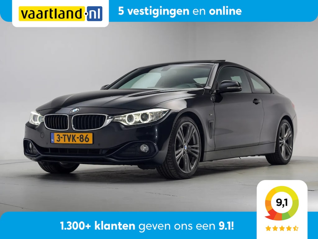 BMW 4-Serie COUPE 420i M Sport High Executive Aut. [ Schuifdak Leder Xenon Navi ]