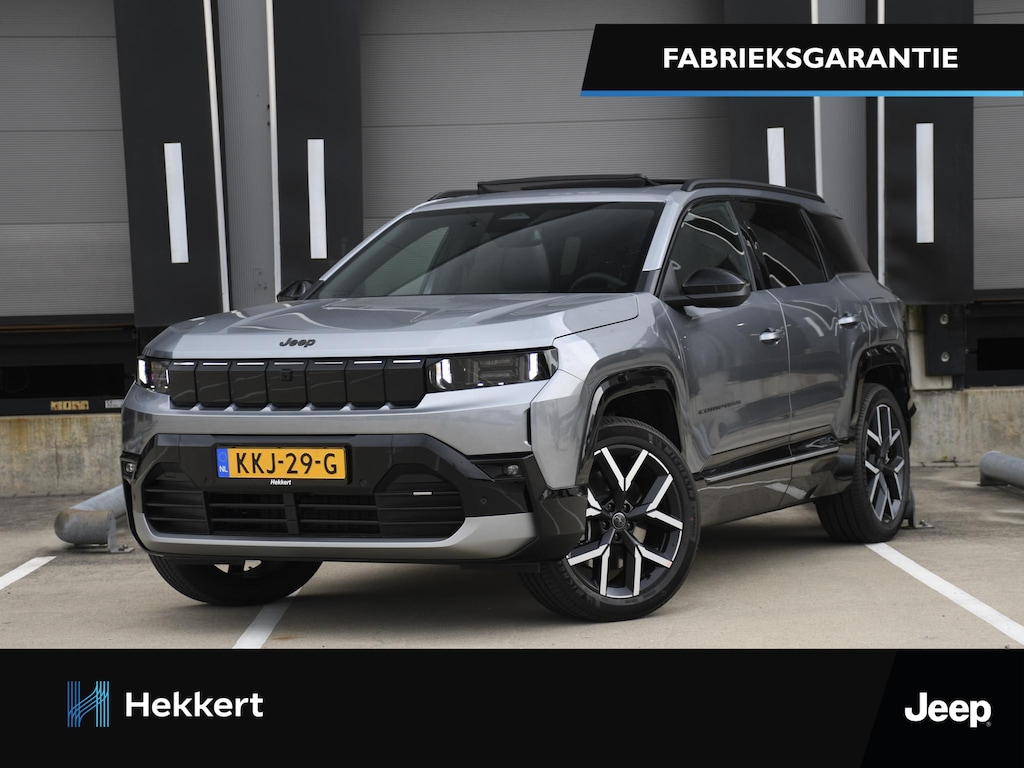 Jeep Compass First Edition 74 kWh 214pk Automaat WARMTEPOMP | PANO | 20''LM | 360° CAM. | STOELMASSAGE/VENTIL.