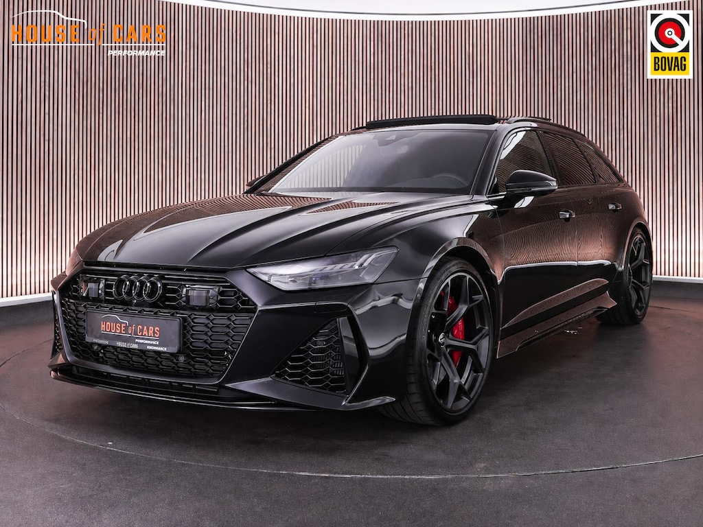Audi RS6 Avant Performance TFSI 630pk quattro |BTW-auto|B&O Advance|keramisch|dynamic plus|pano|360 camera|memory|Apple Carplay|blind spot|elek. trekhaak|stoelverwarming & verkoeling|