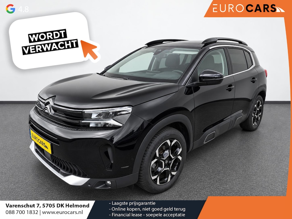 Citroën C5 Aircross 1.2 Hybrid Max Automaat Navigatie Apple Carplay Android Auto Parkeerhulp Adaptive Cruise Control Stoelverwarming Elektrische achterklep Full Led Climate Control
