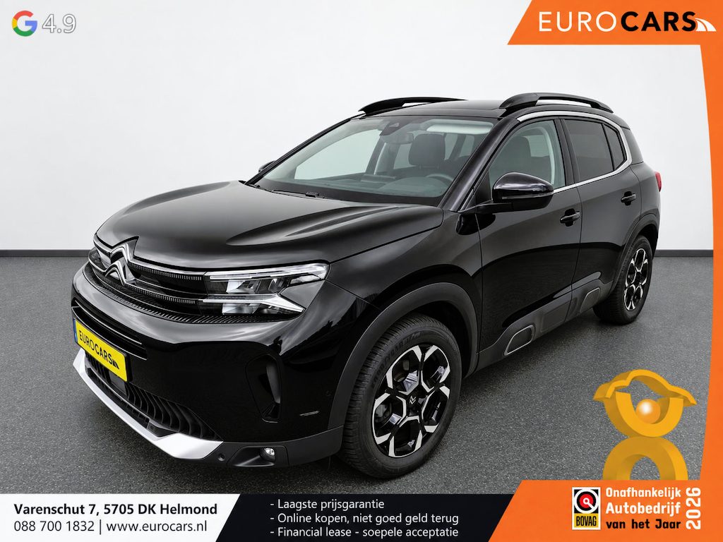 Citroën C5 Aircross 1.2 Hybrid Max Automaat Navigatie Apple Carplay Android Auto Parkeerhulp Adaptive Cruise Control Stoelverwarming Elektrische achterklep Full Led Climate Control