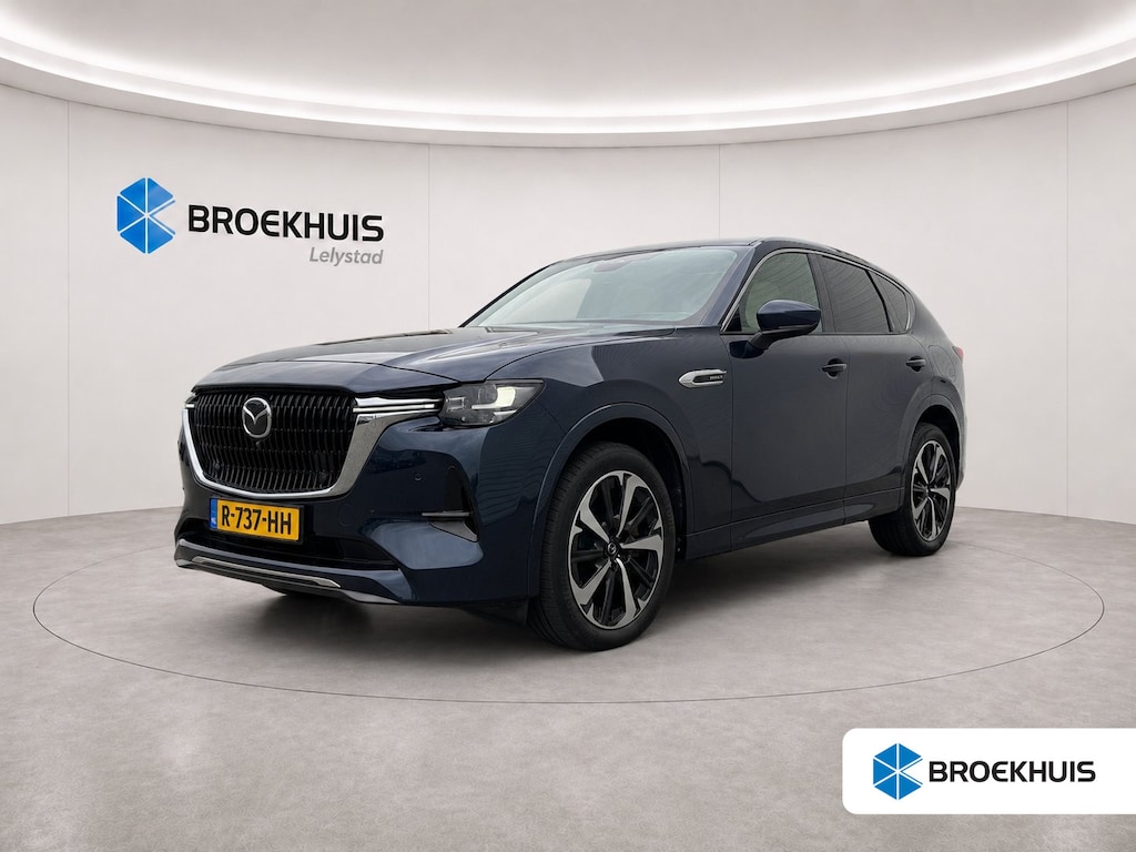 Mazda CX-60 2.5 e-SKYACTIV PHEV 327PK TAKUMI AUTOMAAT / NAVI / LEDER / CLIMA / FULL-LED / PDC / 20" LMV / PANO DAK / KEYLESS / 360 CAMERA / HUD / WINTERPAKKET / ADAPT. CRUISECONTROL / 1E EIGENAAR / NIEUWSTAAT !!