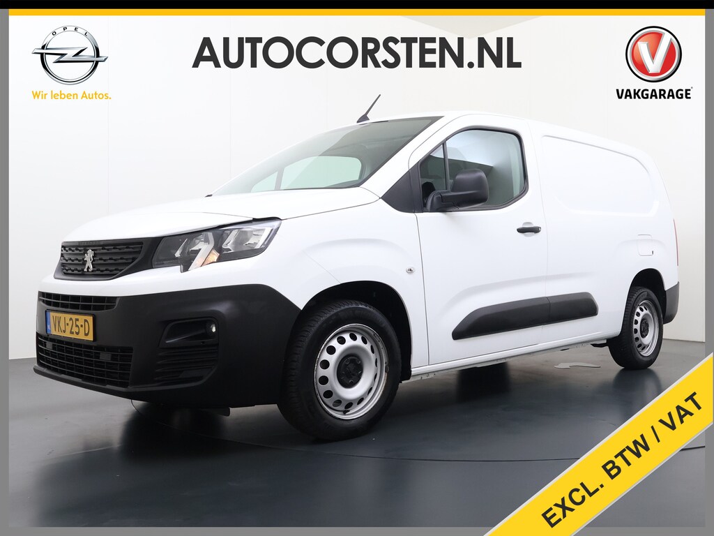 Peugeot Partner 1.5HDI 102PK Lang L2 Navi Airco Apple Carplay Android Auto Cruise Control Pdc Premium Bluetooth DAB Tussenwand Schuifdeur Achterdeuren Euro 6 1e Eigenaar Dealeronderhouden Origineel Nederlandse Auto