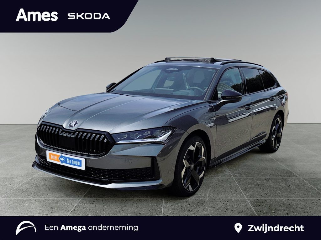 Skoda Superb Combi 1.5 204pk TSI PHEV Sportline Business Trekhaak wegklapbaar | Head-up display | Panoramadak elektrisch bedienbaar