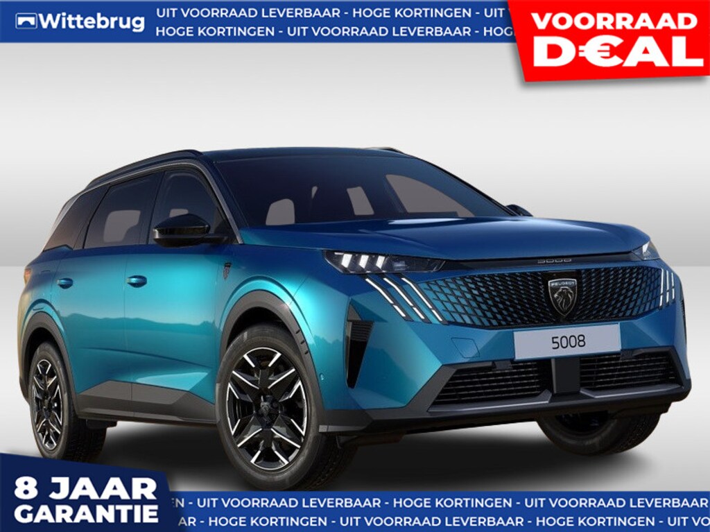 Peugeot 5008 1.2 Hybrid 145 GT Exclusive DIRECT RIJDEN - RIJKLAAR - PANORAMADAK - 8 JAAR GARANTIE