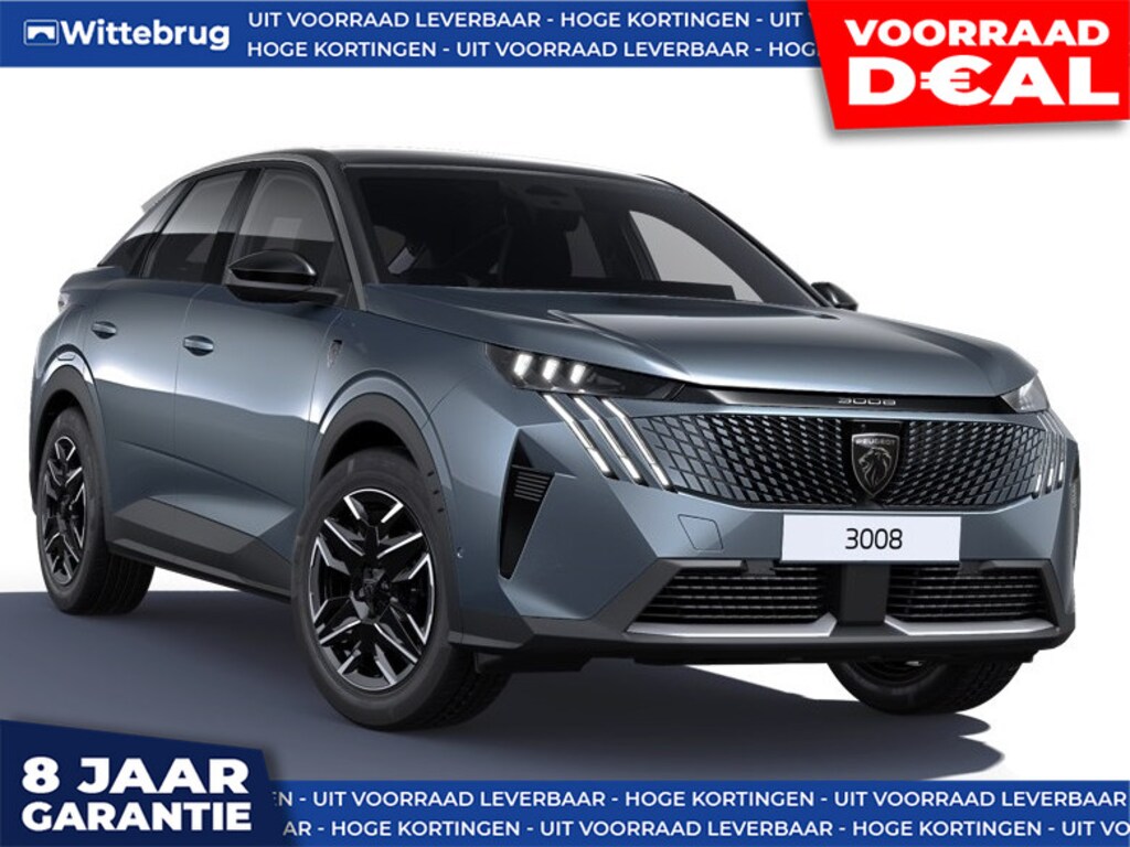 Peugeot 3008 1.2 Hybrid 145 GT DIRECT RIJDEN - RIJKLAAR - PANORAMADAK - ALCANTARA - 8 JAAR GARANTIE