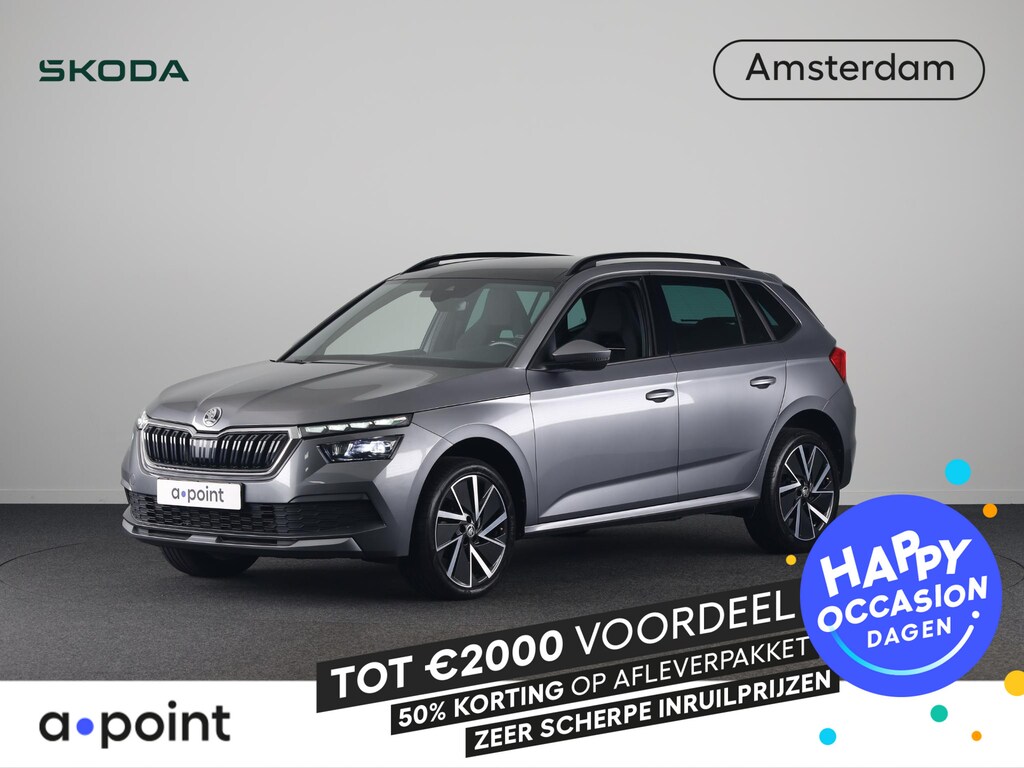 Skoda Kamiq Sport Business 1.0 TSI 110pk DSG-7 | Panoramadak | Navigatie | Parkeercamera | Cirtual Cockpit | Led koplampen | 18 inch Lichtmetalen velgen