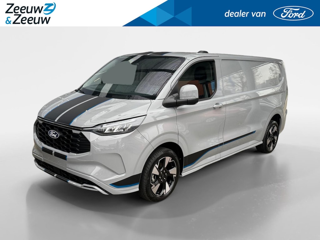 Ford Transit Custom 320 2.5 PHEV L2H1 Sport 233 pk Automaat | Navigatie | inklapbare trekhaak | 2 persoons | 19" LM velgen | Financial Lease - 0,99% rente op max 48 maanden