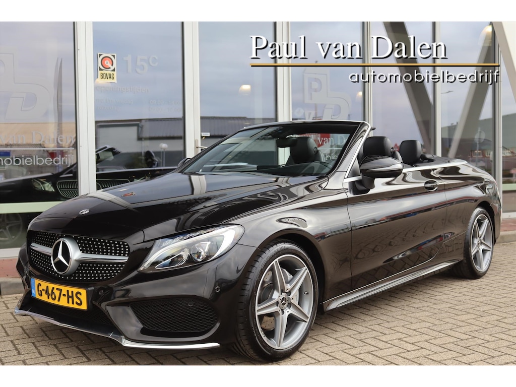 Mercedes-Benz C-klasse Cabriolet C180 156PK 9G-TRONIC AMG LINE Navi | Leer | Airscraft | Cruise | Pdc | 18 Inch Lm |