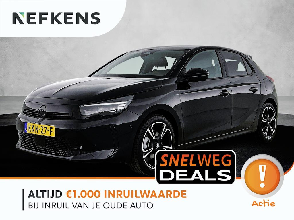 Opel Corsa 1.2 145pk Hybrid Ultimate Automaat | Navigatie | Climate Control | Cruise Control | Camera | LED | 17"LMV | Dodehoekdetectie | Stoelverwarming |