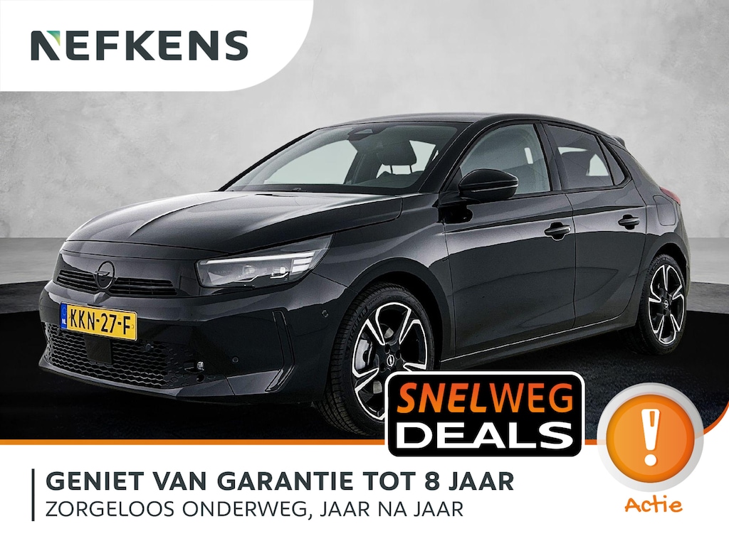 Opel Corsa 1.2 145pk Hybrid Ultimate Automaat | Navigatie | Climate Control | Cruise Control | Camera | LED | 17"LMV | Dodehoekdetectie | Stoelverwarming |