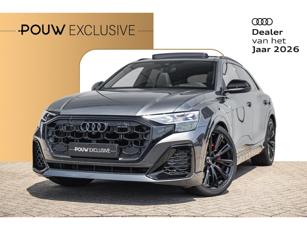 Audi Q8 60 TFSIe 490pk quattro Pro Line S Competition | 23" LMV | Trekhaak | SQ8 Uitlaat | Carbon | Panoramadak | Sportstoelen | B&O