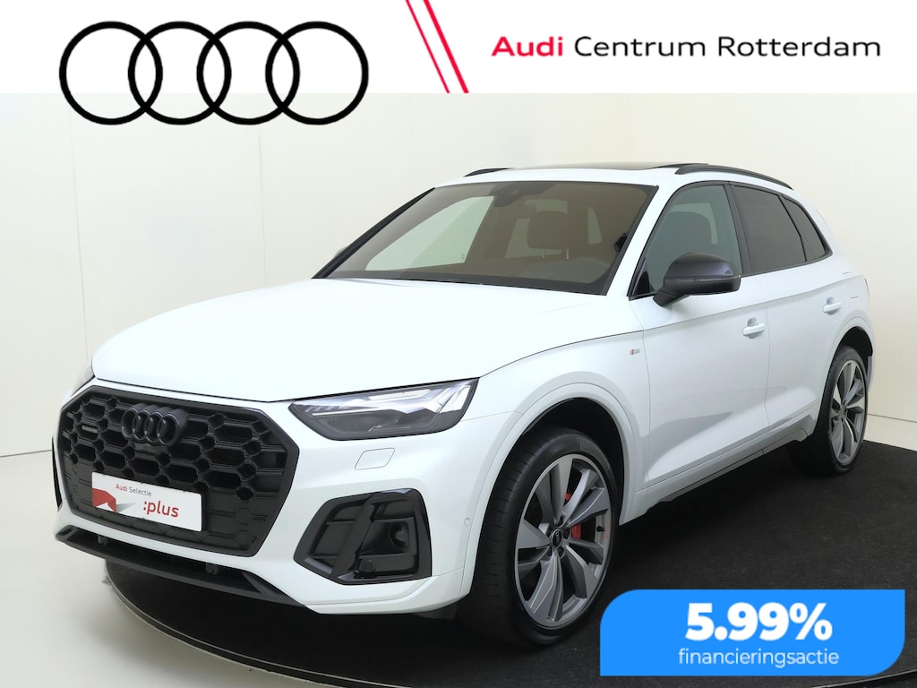Audi Q5 55 TFSI e S edition Competition | SoH 98% | Panoramadak | Trekhaak | Head-up display | Lederen bekleding ‘Valcona’ | Bang & Olufsen | 360 camera | Parkeerassistent |