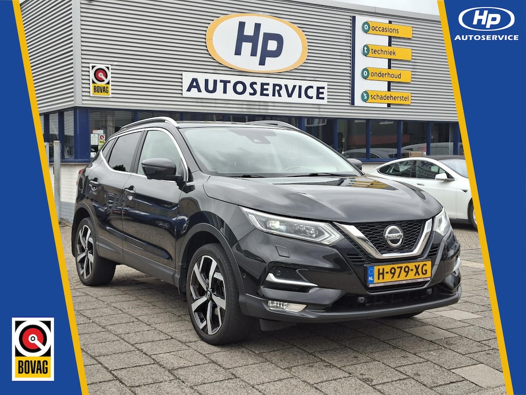 Nissan Qashqai 1.3 DIG-T Tekna Panoramadak Carplay Trekhaak 360Camera Keyless 19inch LM Cruise & Climate Control
