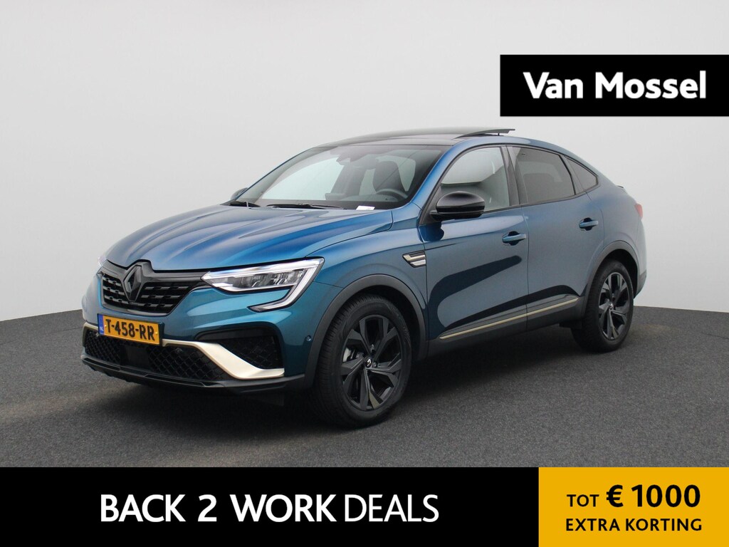 Renault Arkana 1.6 E-Tech hybrid 145 E-Tech engineered AUTOMAAT | PANORAMADAK | LEDER | ELEKTRISCHE STOEL | NAVIGATIE | CAMERA | ADAPTIEVE CRUISE | LMV | DAB | STOELVERWARMING |