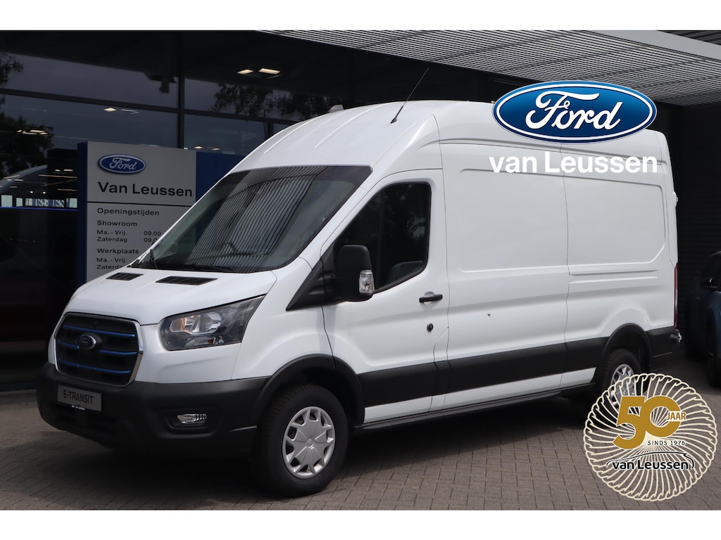 Ford E-Transit 350 L3H3 TREND 68KWH 3-PERS STOELVERW. P-SENSOREN ALL-SEASON 4-JAAR/100.000KM FABR.GARANTIE