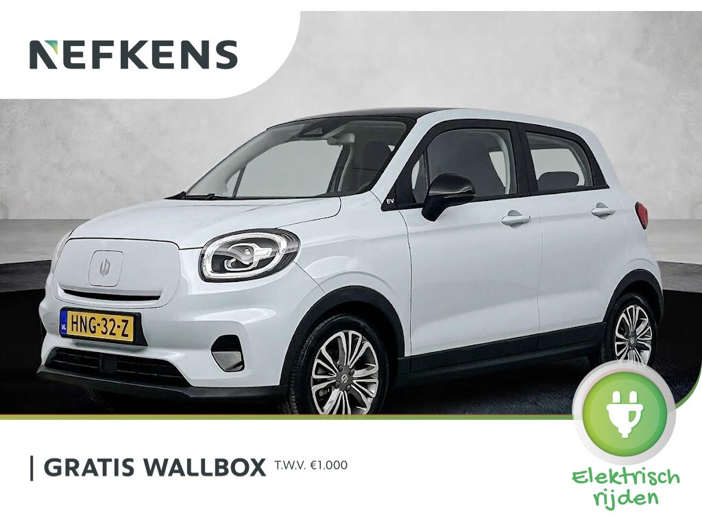Leapmotor T03 Design 37.3 kWh 95pk | 265km WLTP Actieradius | Navigatie | Panoramadak | Achteruitrijcamera | Adaptieve Cruise Control | Climate Control | Parkeersensoren | Bluetooth | Keyless start | Volledig digitaal instrumentenpaneel | 15" Lichtmetalen velgen |