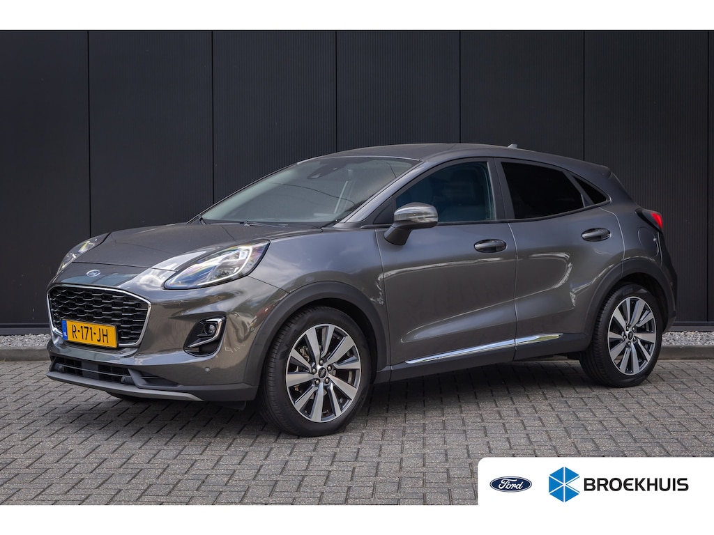 Ford Puma 1.0 EcoBoost Hybrid Titanium X | Half leder | LED verlichting | Privacy-glass | Apple carplay / Android auto | Parkeercamera
