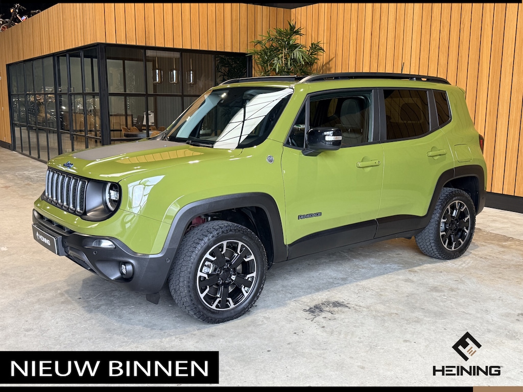 Jeep Renegade 4xe 240 PK Plug-in Hybrid Electric Trailhawk | Leer | Panoramadak| Trekhaak 1 eigenaar 47000 km.