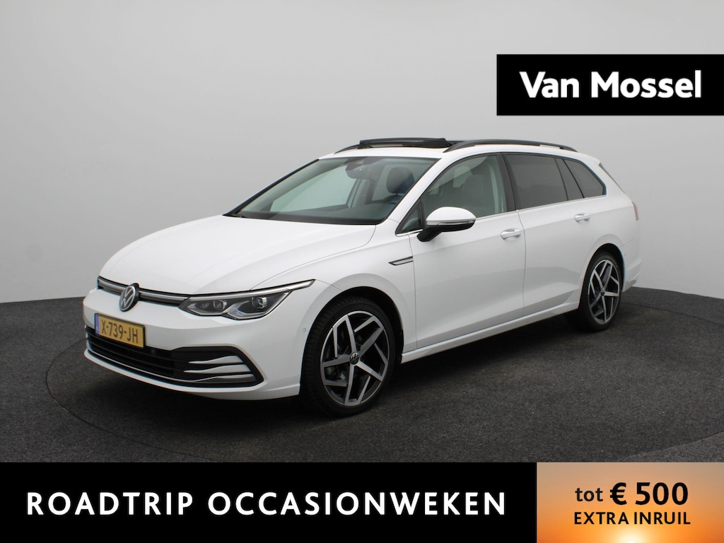Volkswagen Golf Variant 1.5 eTSI R-Line Business AUTOMAAT | PANORAMADAK | SPORTSTOELEN | ADAPTIEVE CRUISE | STOEL & STUURVERWARMING | MEMORY | ELEKTRISCHE STOEL | NAVIGATIE | APPLE CARPLAY | PDC | 12 MAANDEN BOVAG GARANTIE |