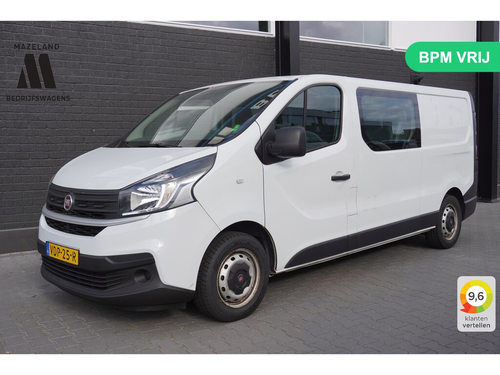 Fiat Talento 1.6 MJ 125PK L2 Dubbele Cabine EURO 6 - Airco - Navi - Cruise - € 12.499,- Excl.