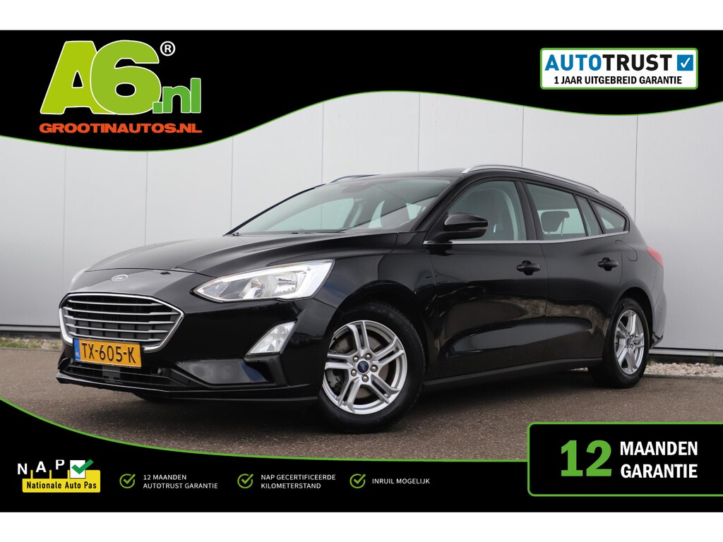 Ford Focus Wagon 1.0 EcoBoost Trend Edition Business 101PK Navigatie Carplay Android 16 inch LMV Airco Cruise Control Parkeersensor