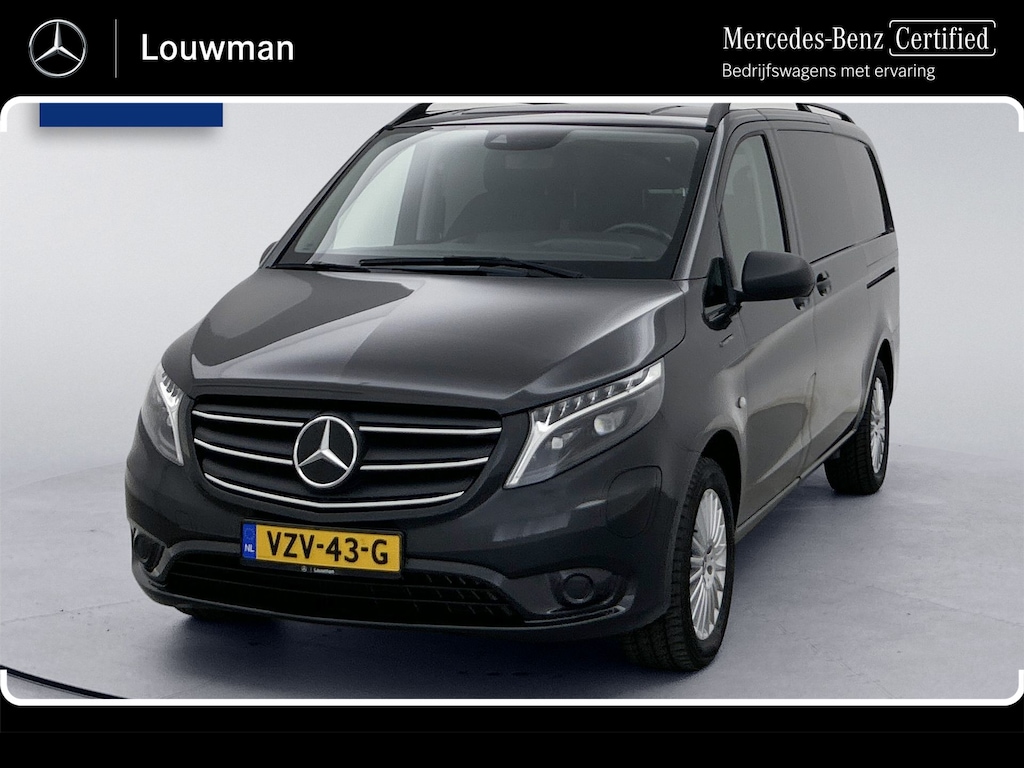 Mercedes-Benz eVito eVito Lang 66 kWh DC 266km WLTP Snelladen Dubbele cabine Led Schuifdeur L+R Navigatie Cruise control