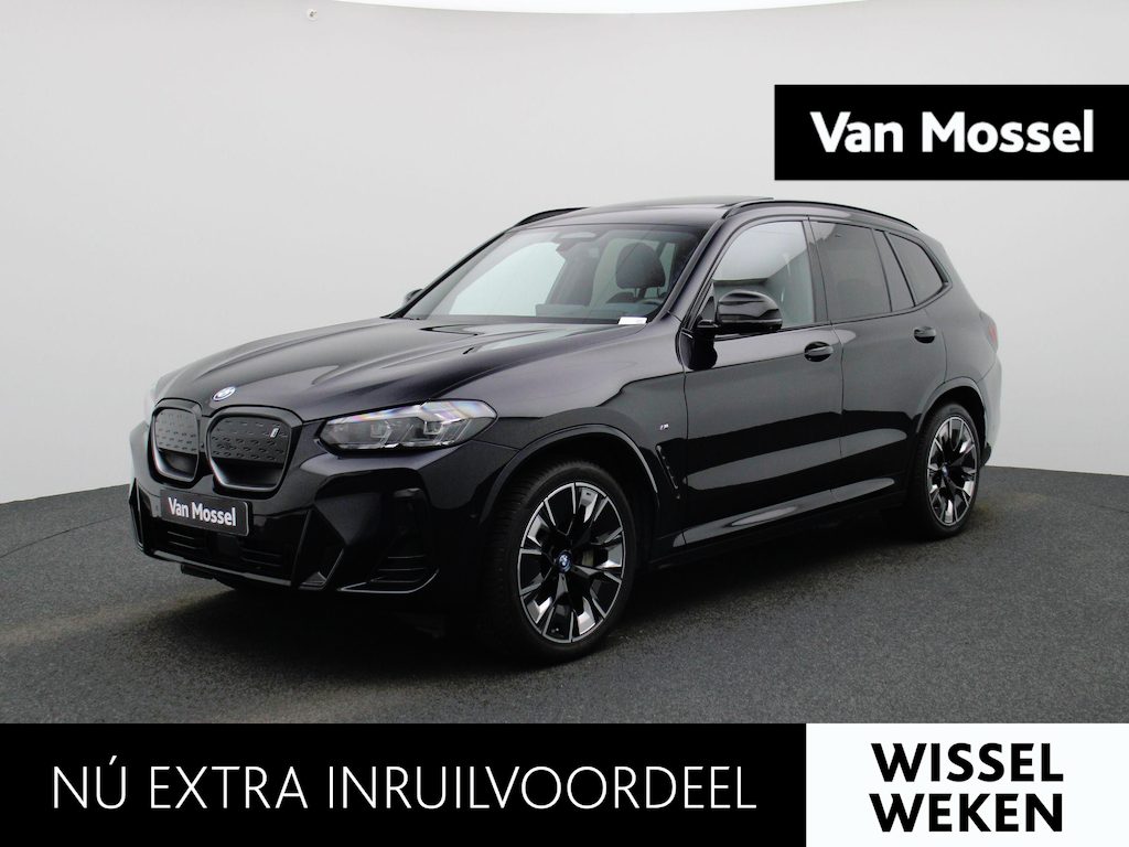 BMW iX3 M-Sport 80 kWh | SOH 99% | PANORAMADAK | 360 CAMERA | HARMAN KARDON | MEMORY | ELEKTRISCHE KOFFERKLEP | STOELVERWARMING | APPLE CARPLAY - ANDROID AUTO | LEDEREN STOELEN |