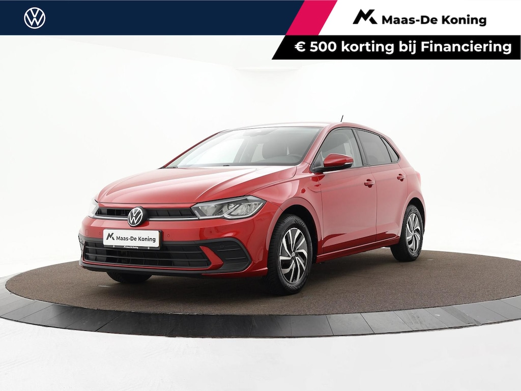 Volkswagen Polo 1.0 TSI 95pk Life · Apple/Android Car Play · ACC · Airco · DAB · P-Sensoren · Active Info Display · Garantie t/m 28-03-2028 of 100.000km