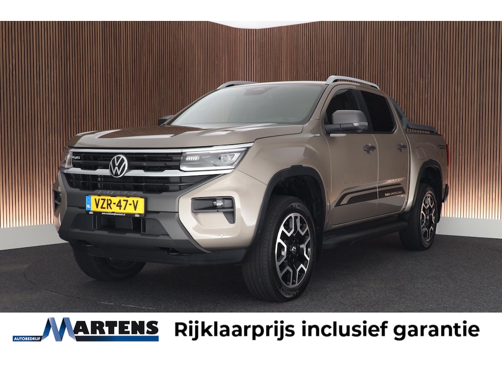 Volkswagen Amarok 3.0 TDI 241pk Automaat 4Motion Double Cab 5pers. Pan Americana H/K Trekhaak Leder Elec stoelen 360Camera Navigatie Sidebars