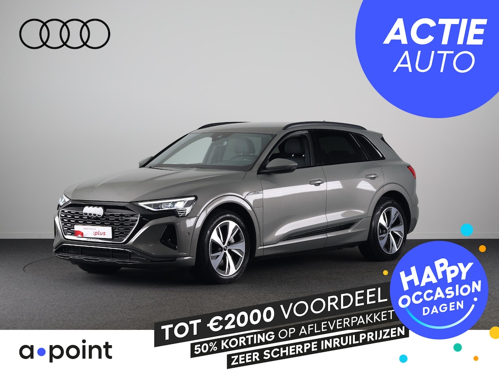 Audi Q8 e-tron 50 quattro Edition 95 kWh 340pk | SOH 96% | Private lease vanaf €945,- pm | | 20 inch lichtmetalen velgen | Elektrisch verstelbare voorstoelen met geheugen | Parkeercamera |