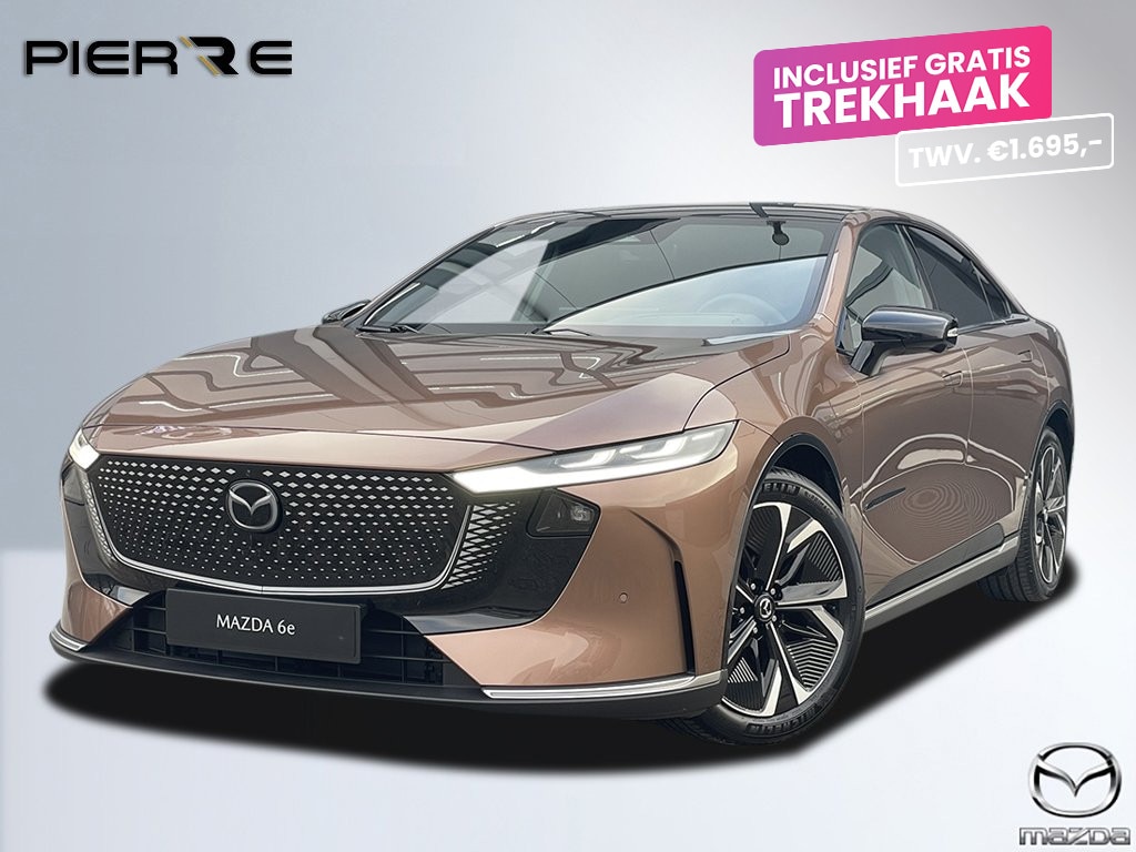 Mazda 6e Takumi Business Edition 68.8 kWh | ZWART LEDER | NAVI | PANO | 360 CAMERA | GRATIS TREKHAAK! T.W.V. € 1695,-