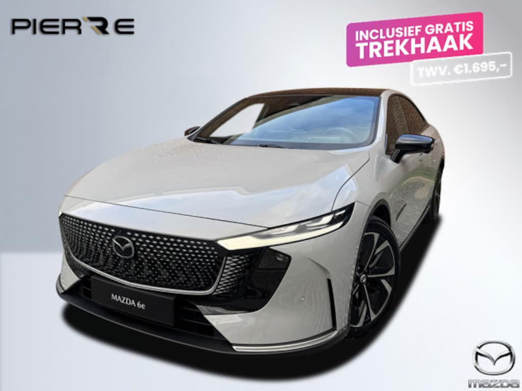 Mazda 6e Takumi Business Edition 68.8 kWh | ZWART LEDER | NAVI | PANO | 360 CAMERA | GRATIS TREKHAAK! T.W.V. € 1695,-