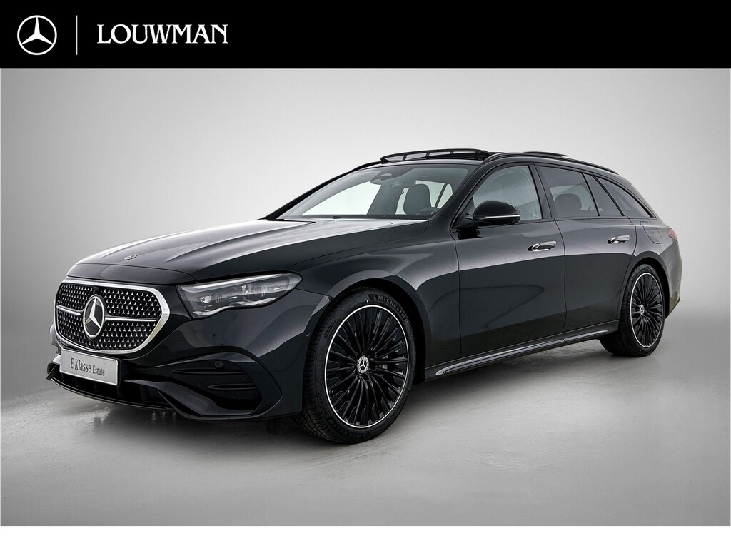 Mercedes-Benz E-klasse Estate 300 e Business Solution AMG | Premium pakket | Winterpakket | Nightpakket | Leder pakket | Trekhaak | Panoramaschuifdak | 360° camera | Burmester® 4D surround sound system | 20-inch multispaak AMG velgen | GUARD 360° |