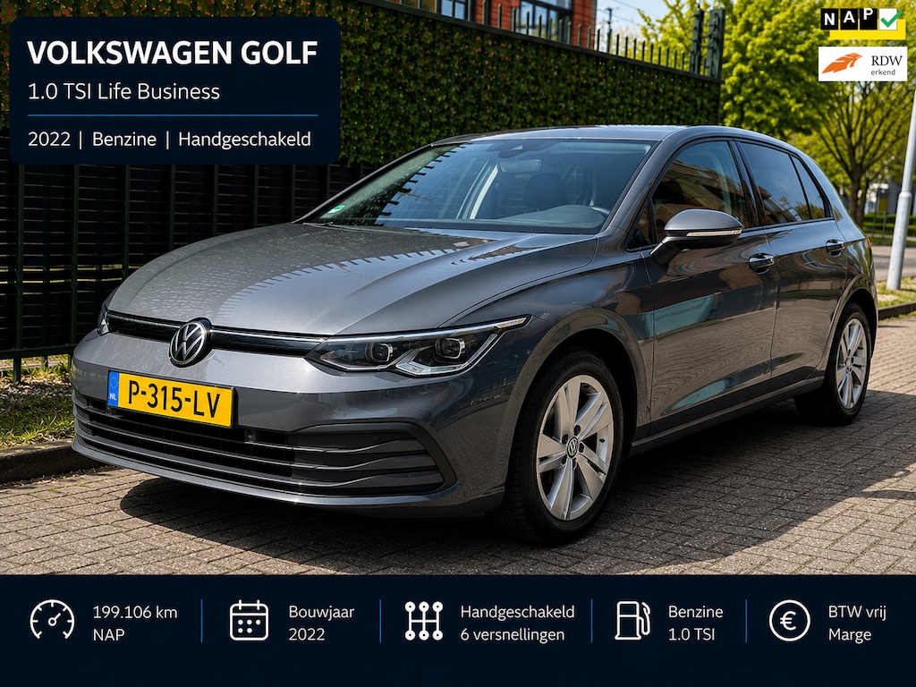Volkswagen Golf 1.0 TSI Life Business 2022 LED|CAMERA|NAP