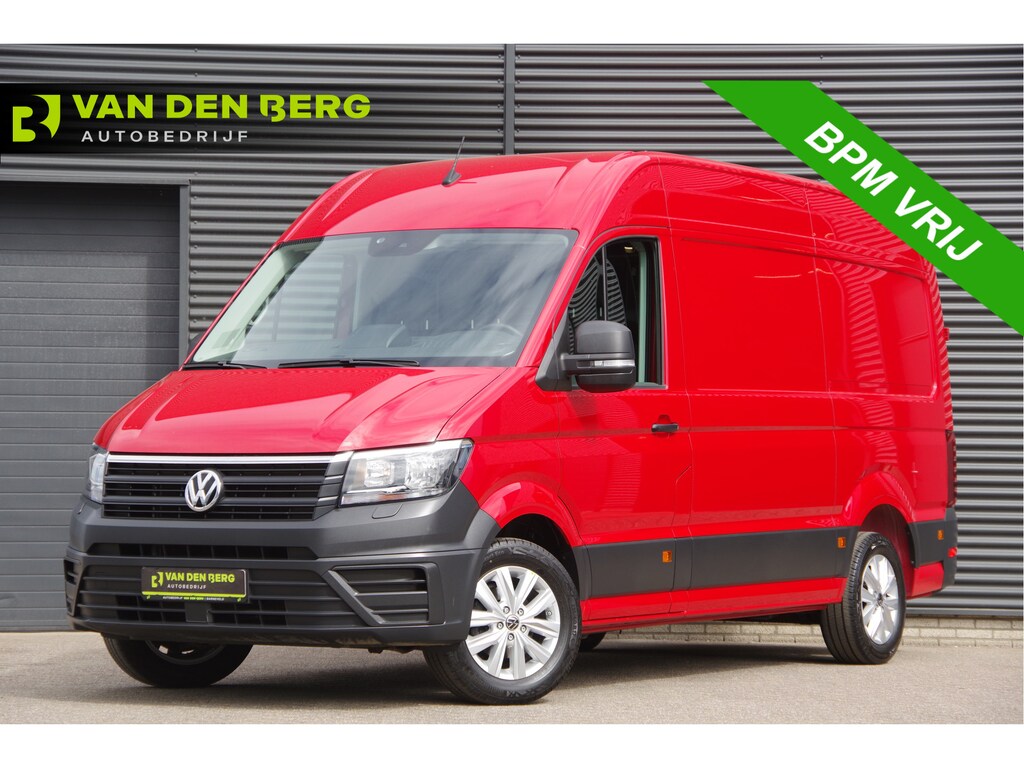 Volkswagen Crafter 35 2.0 TDI L3H3(L2H2) 3-ZITS, 177PK, TREKHAAK, CAMERA, ADAPT. CRUISE, VOORRUIT VERWARMING, CARPLAY