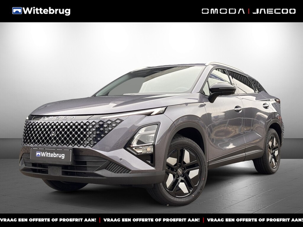 Omoda 5 1.6 T-GDi SHS-H Premium Full Hybride met Navigatie, Lederen bekleding en Camera Direct leverbaar!