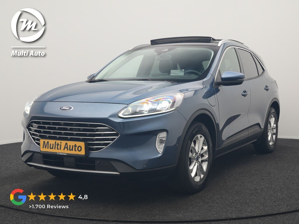 Ford Kuga 2.5 Titanium X PHEV 225pk Dealer O.H. | Panodak | Adaptive Cruise | 360 Camera | Blis | Bang & Olufsen | Head Up | Sportstoelen Verwarmd | Pilot Assist | Keyless | Apple Carplay | Navigatie | Virtual | DAB | Plug In Hybrid |