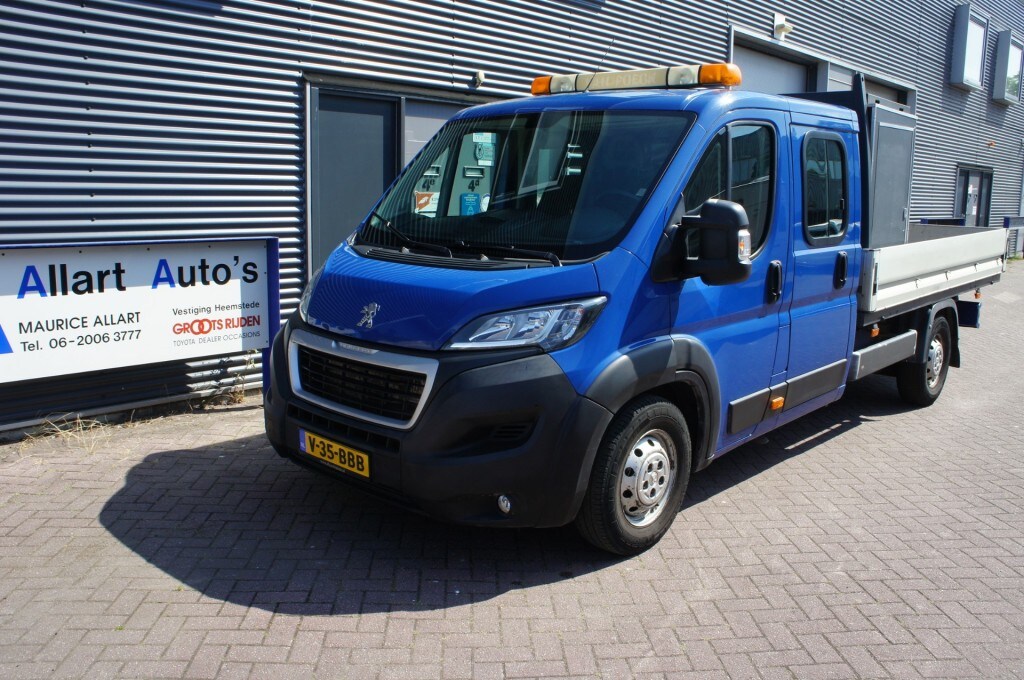 Peugeot Boxer 2.0 Blue HDi 163pk Dubbel Cabine Open Laadbak L4