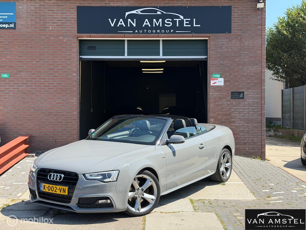 Audi A5 Cabriolet 1.8 TFSI S Line Automaat | Nardo Grey | B&O | Stoelverwarming