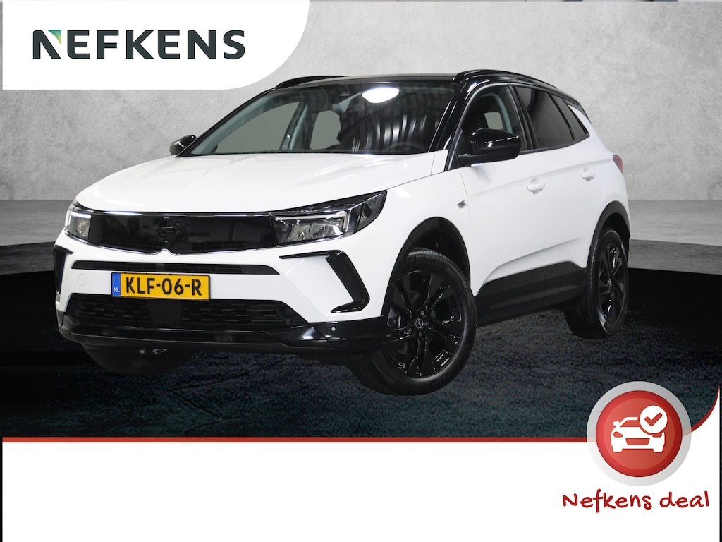 Opel Grandland 1.2 130PK Turbo GS | 1ste eigenaar | AppleCarPlay/AndroidAuto | Stoel/Stuur/Voorruitverwarming | FULL LED | AGR Stoelen | Camera | Two-tone | Privacy Glass | Navigatie | Adaptief Cruise Control | Isofix |