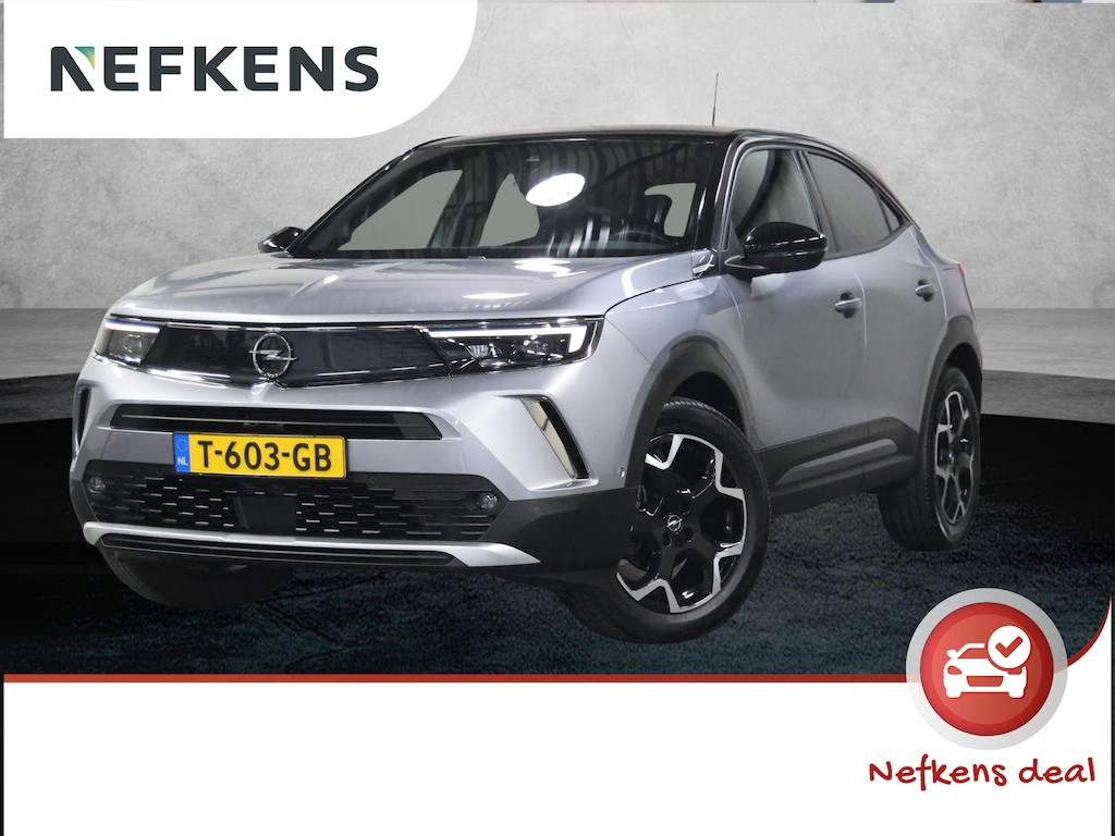 Opel Mokka 130PK Ultimate | AppleCarPlay/AndroidAuto | Camera | Dodehoekdetectie | Stuur/stoelverwarming | AUTOMAAT | Alcantara/Leer | Two-tone | Adaptief Cruise Control | Keyless | Isofix | Privacy Glass | Trekhaak |
