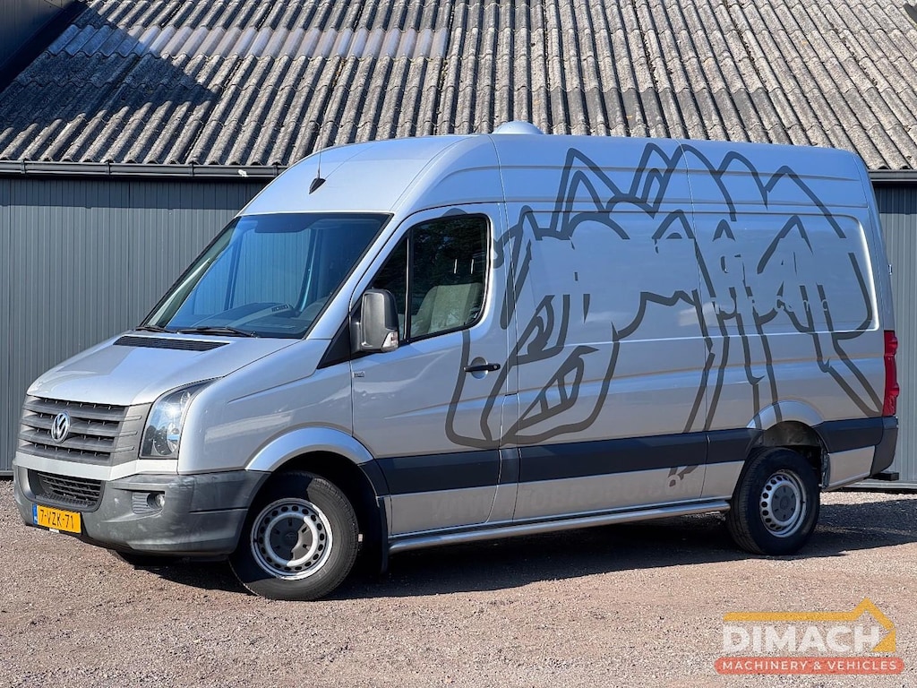 Volkswagen Crafter L2H2 - 2.0L - Zilvergrijs - Trekhaak- Airco - Als nieuw!!