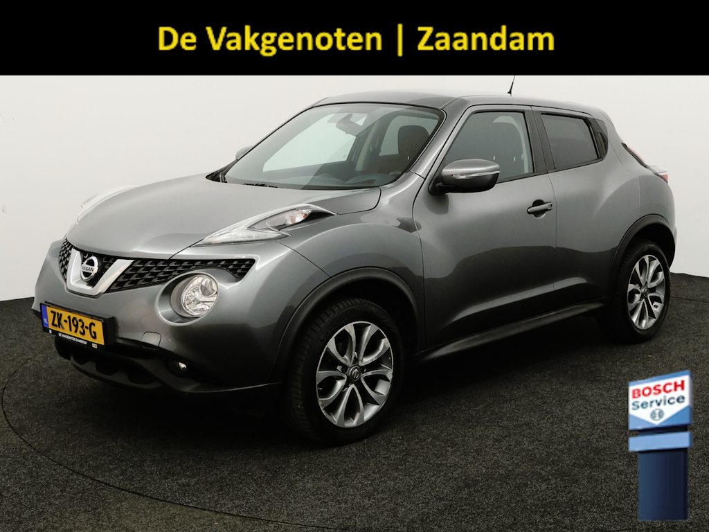 Nissan Juke 1.2 DIG-T S/S N-Connecta Achteruitrijcamera, Bluetooth, Cruise control, Keyless entry, Lederen bekleding, Buitenspiegels elektrisch verstel- en verwarmbaar Stap in deze Nissan Juke 1.2 DIG-T S/S N-Connecta en ervaar de perfecte combinatie van stijl, comfort en rijplezier. Het ruime interieur biedt volop plaats voor zowel bestuurder als passagier