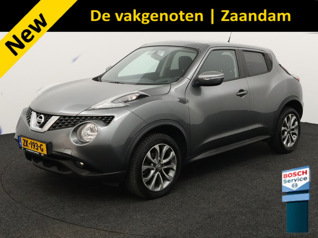 Nissan Juke 1.2 DIG-T S/S N-Connecta Achteruitrijcamera, Bluetooth, Cruise control, Keyless entry, Lederen bekleding, Buitenspiegels elektrisch verstel- en verwarmbaar Stap in deze Nissan Juke 1.2 DIG-T S/S N-Connecta en ervaar de perfecte combinatie van stijl, comfort en rijplezier. Het ruime interieur biedt volop plaats voor zowel bestuurder als passagier