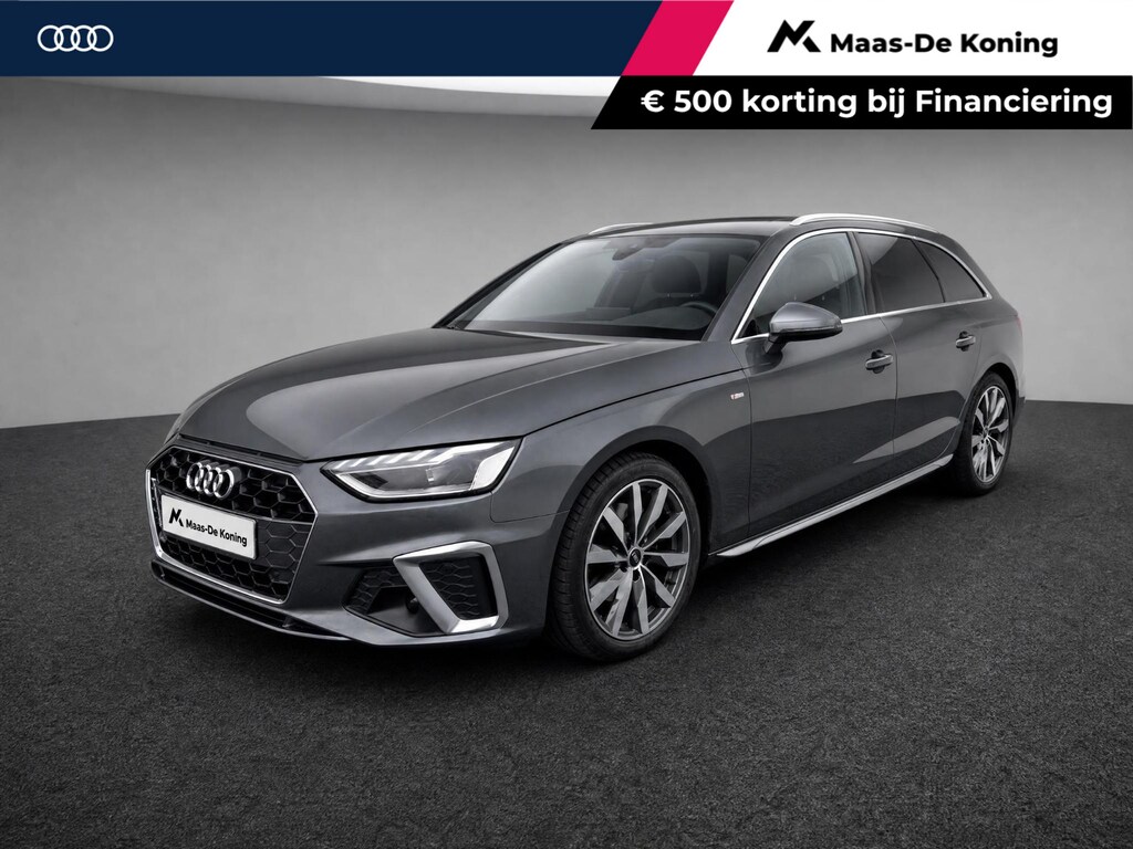 Audi A4 Avant 35 TFSI 150pk S edition · Apple/Android Car Play · Camera · Afgevlakt sportstuur · Virtual Cockpit · Garantie t/m 23-12-2026 of 100.000km